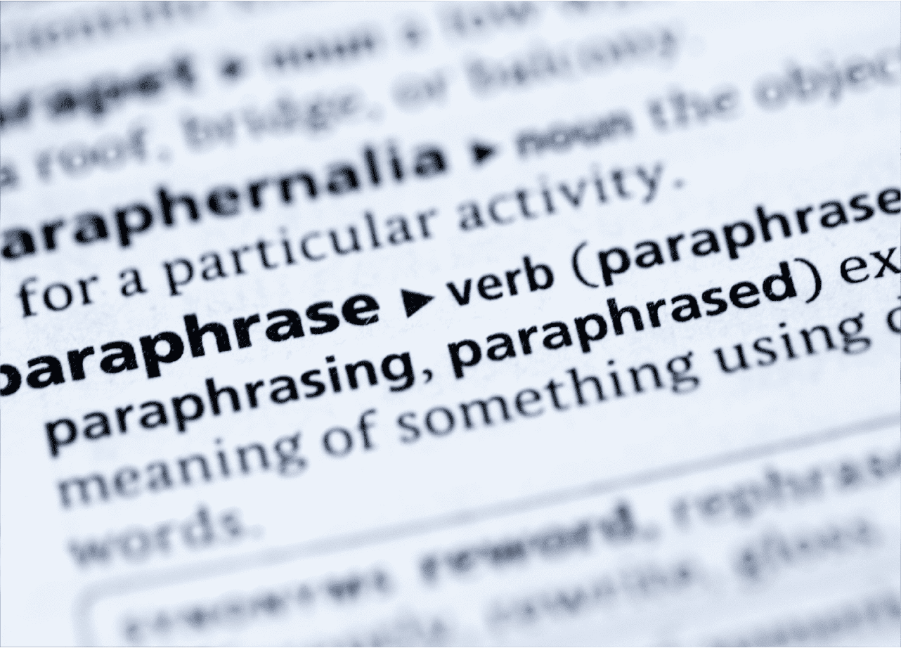 paraphrasing